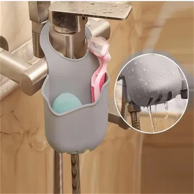 Silicone Faucet Sponge Hanging Basket Holder